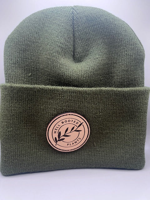 Well Rooted Plants Knit Cuffed Beanie